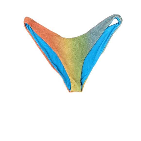 Free People DESERT OMBRE SHINE Beach Riot Island Bikini Swim Bottoms large nwt - Picture 2 of 7